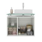 Gabinete De Banheiro Porto 1 Pt Branco E Preto