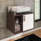 Gabinete De Banheiro Porto 1 Pt Café E Branco