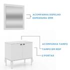 Gabinete De Banheiro Provençal Completo Branco Movelbento
