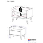 Gabinete De Banheiro Retrô Multimóveis 60 Cm Fg3624 Branco