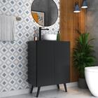 Gabinete De Banheiro Retrô Multimóveis 63 Cm Com 2 Portas Fg5