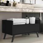 Gabinete De Banheiro Retrô Multimóveis 80 Cm Fg5000 Preto