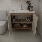 Gabinete De Banheiro Sem Cuba 79,6cm Vittare Carvalho/nude