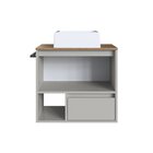 Gabinete De Banheiro Suspenso 60cm Com 1 Nicho 1 Toalheiro 1