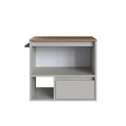 Gabinete De Banheiro Suspenso 60cm Com 1 Nicho 1 Toalheiro 1