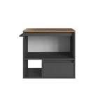 Gabinete De Banheiro Suspenso 60cm Com 1 Nicho 1 Toalheiro 1