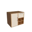 Gabinete De Banheiro Suspenso 68cm Com Balcão 1 Porta 1 Gavet