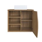 Gabinete De Banheiro Suspenso 70cm Laura Com 1 Porta E 2 Prat