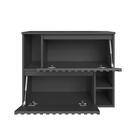Gabinete De Banheiro Suspenso 75cm Luiza Com 02 Portas Bascul