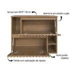Gabinete De Banheiro Suspenso 75cm Luiza Com 02 Portas Bascul