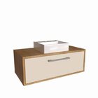 Gabinete De Banheiro Suspenso 80cm Alice Com Espelheira 01 Po