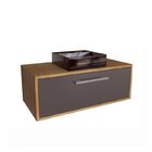 Gabinete De Banheiro Suspenso 80cm Alice Com Espelheira 01 Po