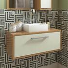 Gabinete De Banheiro Suspenso 80cm Alice Mel Arenas Sem Cuba