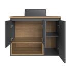 Gabinete De Banheiro Suspenso 80cm Cecília Com 03 Portas E 01