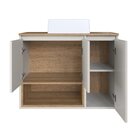 Gabinete De Banheiro Suspenso 80cm Cecília Com 3 Portas E 1 N