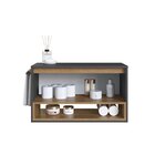 Gabinete De Banheiro Suspenso 80cm Com 1 Nicho 1 Toalheiro 1