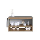 Gabinete De Banheiro Suspenso 80cm Com 1 Nicho 1 Toalheiro 1