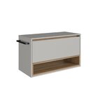 Gabinete De Banheiro Suspenso 80cm Com 1 Nicho 1 Toalheiro 1