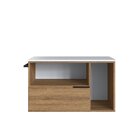 Gabinete De Banheiro Suspenso 80cm Com 1 Toalheiro 2 Portas E