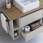 Gabinete De Banheiro Suspenso 80cm Com 4 Nichos 1 Toalheiro 1