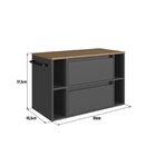 Gabinete De Banheiro Suspenso 80cm Com 4 Nichos 1 Toalheiro 1