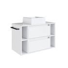 Gabinete De Banheiro Suspenso 80cm Com Cuba Branco 4 Nichos 1