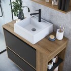 Gabinete De Banheiro Suspenso 80cm Estela Com 01 Gavetão, 1 B