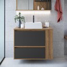 Gabinete De Banheiro Suspenso 80cm Estela Com 01 Gavetão, 1 B