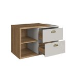 Gabinete De Banheiro Suspenso 80cm Helena Com 2 Gavetas Sem C