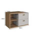 Gabinete De Banheiro Suspenso 80cm Helena Com 2 Gavetas Sem C