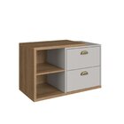 Gabinete De Banheiro Suspenso 80cm Helena Com 2 Gavetas Sem C