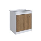 Gabinete De Banheiro Suspenso Arizona 44cm Com Pia Embutida Y