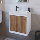 Gabinete De Banheiro Suspenso Arizona 44cm Com Pia Embutida Y