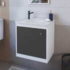 Gabinete De Banheiro Suspenso Arizona 44cm Com Pia Embutida Y