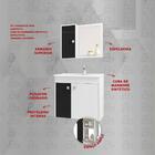 Gabinete De Banheiro Suspenso Com Cuba E Espelheira Multimóve