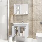 Gabinete De Banheiro Suspenso Com Cuba E Espelheira Multimóve