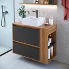 Gabinete De Banheiro Suspenso Com Cuba Estela 1 Pt 1 Gv Mel E