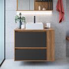 Gabinete De Banheiro Suspenso Com Cuba Estela 1 Pt 1 Gv Mel E