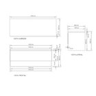 Gabinete De Banheiro Sydney 120cm  Branco/jequitibá