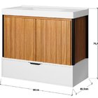 Gabinete De Banheiro Toucador Ana 80 Branco