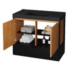 Gabinete De Banheiro Toucador Ana 80 Preto