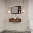 Gabinete De Banheiro Town I Nogal