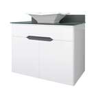 Gabinete De Banheiro Treviso Iii 2 Pt 2 Gv Branco E Preto 86