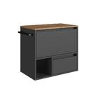 Gabinete De Banheiro Vigo 1 Pt 1 Gv Grafite E Mel