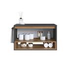 Gabinete De Banheiro Viseu 1 Pt Grafite E Mel