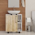 Gabinete De Coluna 01 Porta Sara Yescasa Branco Chess/carvalho