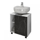 Gabinete De Coluna 1 Porta Pequin  Branco/nero