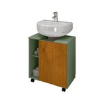 Gabinete De Coluna 1 Porta Pequin Pistache/naturalle