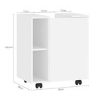 Gabinete De Coluna Com Rodízios 1 Porta 2 Nichos Dallas Felli