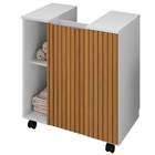 Gabinete De Coluna Para Banheiro 01 Porta Com Rodízios Pequin